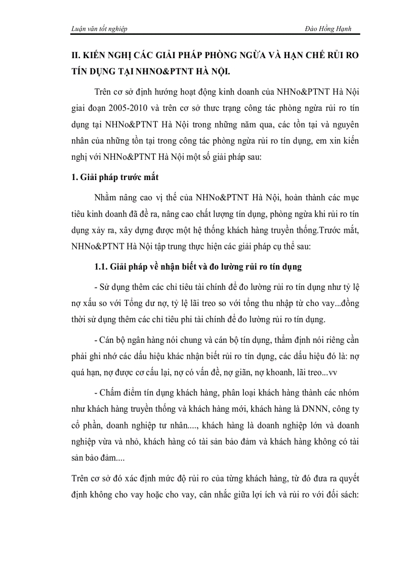 image for page Giải pháp phòng ngừa và hạn chế rủi ro tín dụng tại ngân hàng thương mại