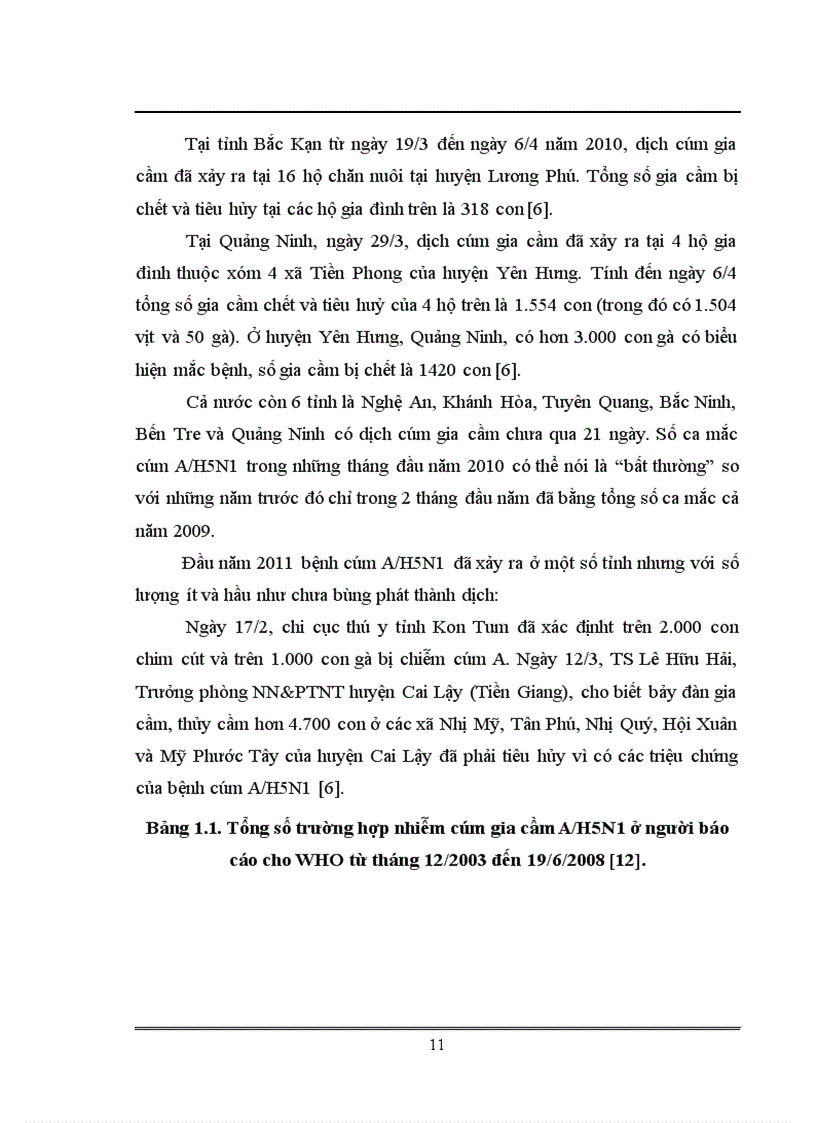 image for page Xác định trình tự và phân tích gen mã hóa kháng nguyên HA của virus cúm chủng NIBRG 14 sử dụng trong sản xuất vacine cúm A H5N1 tại Việt Nam