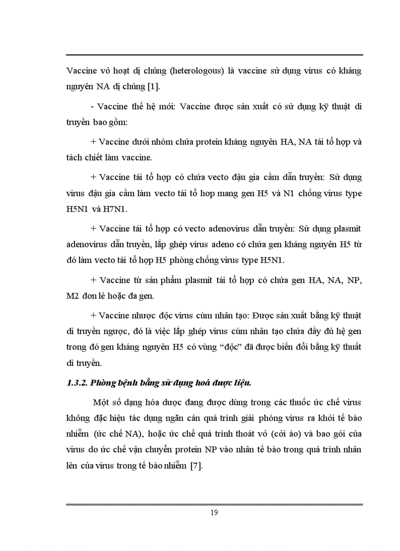 image for page Xác định trình tự và phân tích gen mã hóa kháng nguyên HA của virus cúm chủng NIBRG 14 sử dụng trong sản xuất vacine cúm A H5N1 tại Việt Nam