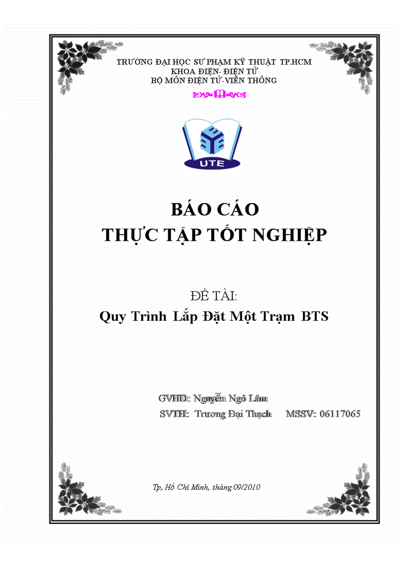 image for page Đề tài quy trình lắp đặt một trạm BTS