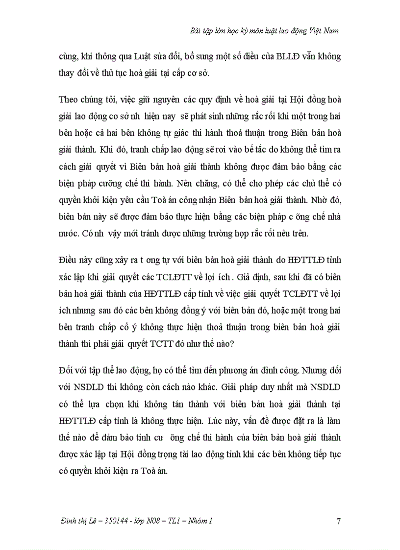 image for page Bài tập lớn học kỳ môn luật lao động Việt Nam bài tập tình huống