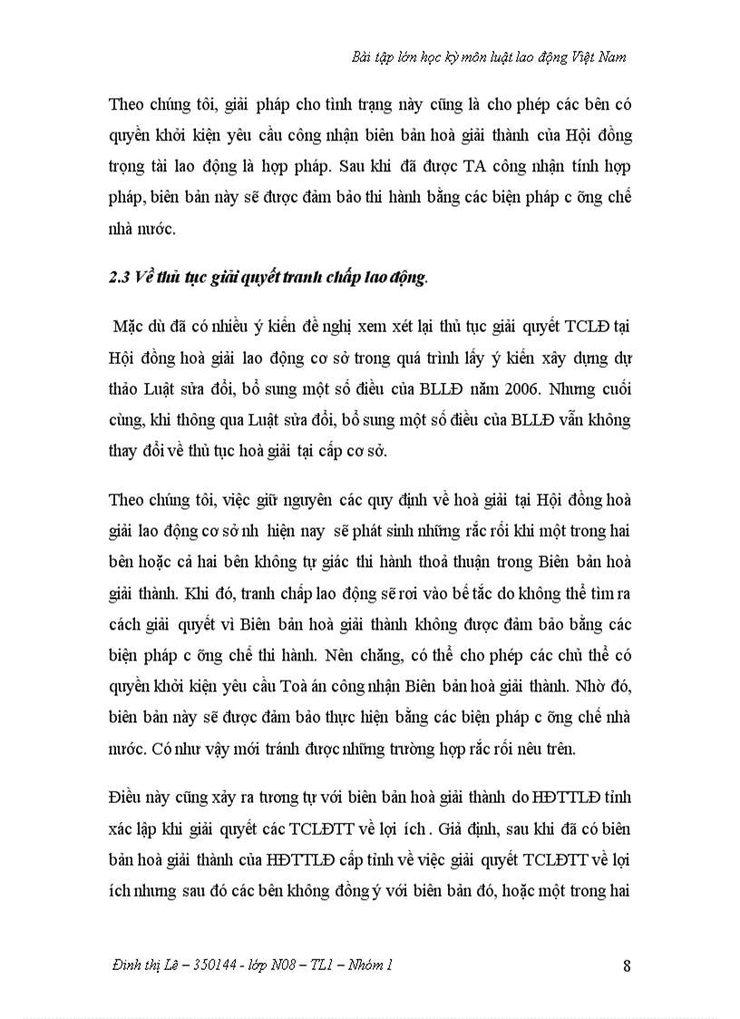 image for page Bài tập lớn học kỳ môn luật lao động Việt Nam bài tập tình huống