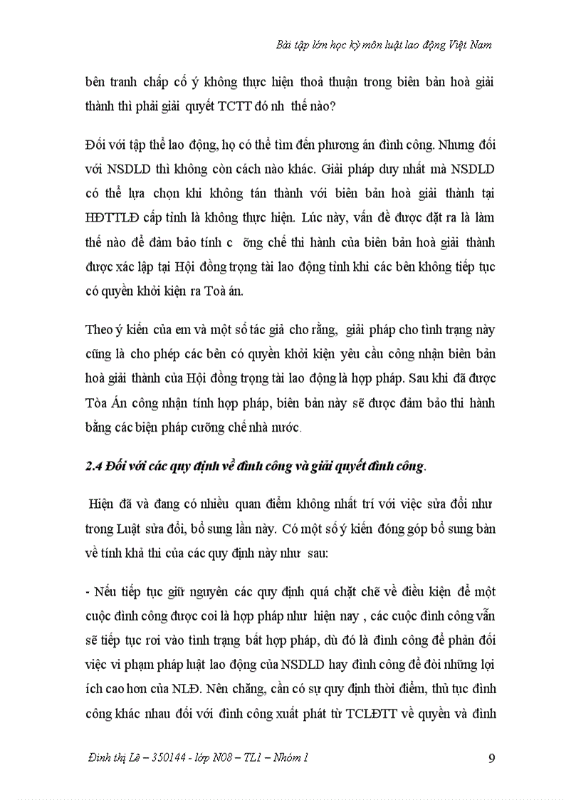 image for page Bài tập lớn học kỳ môn luật lao động Việt Nam bài tập tình huống