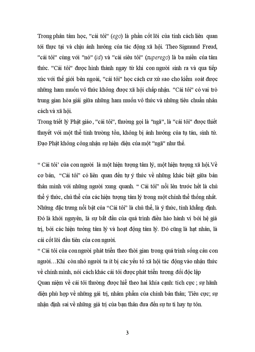 image for page Bài tập học kỳ môn đại cương Cái tôi cái tôi trong nhân cách người Việt