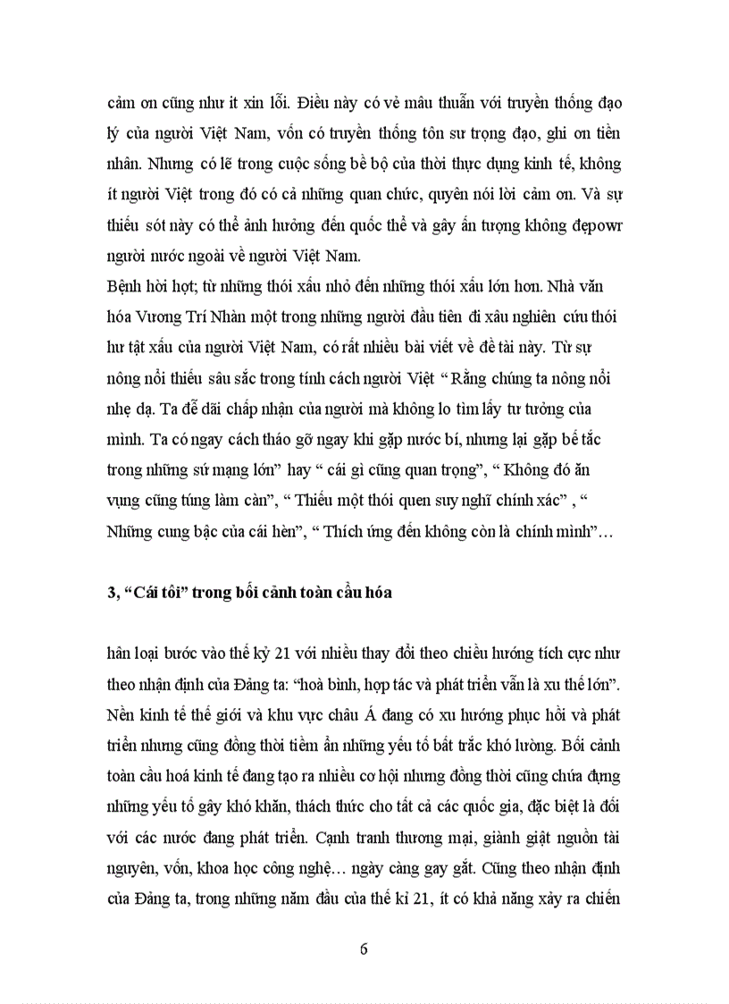 image for page Bài tập học kỳ môn đại cương Cái tôi cái tôi trong nhân cách người Việt