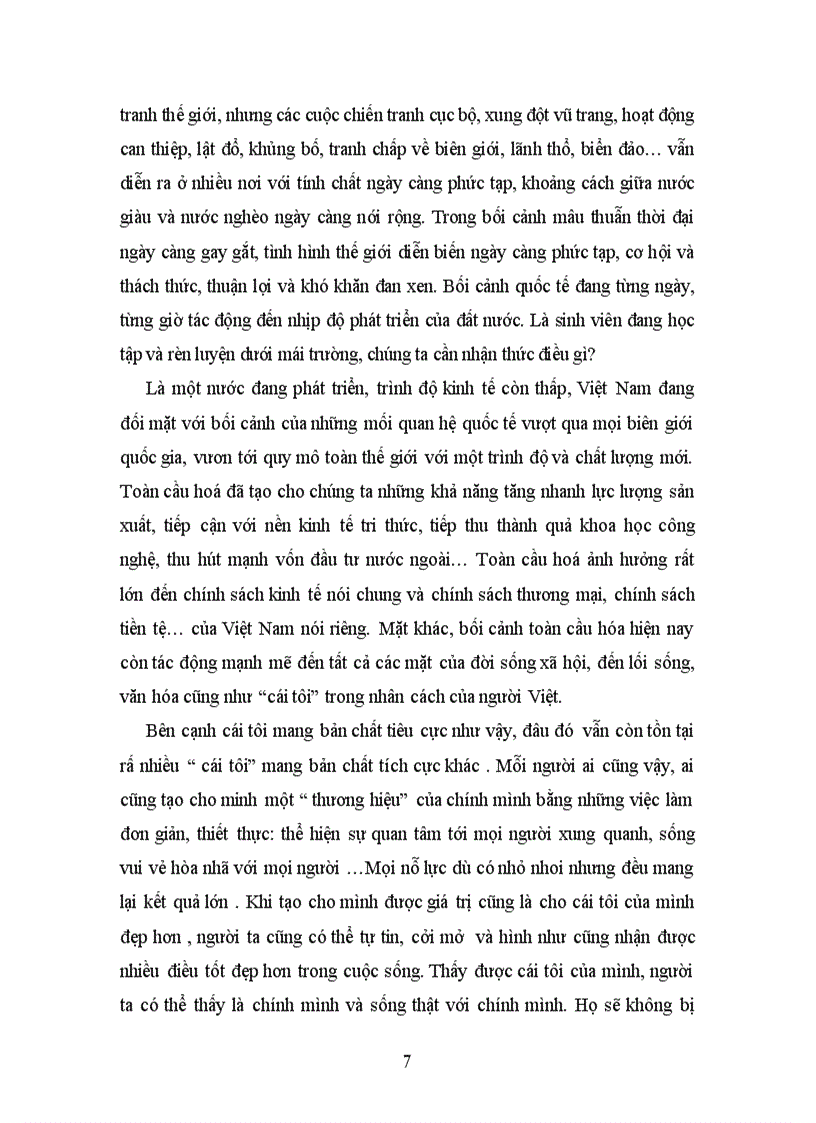 image for page Bài tập học kỳ môn đại cương Cái tôi cái tôi trong nhân cách người Việt