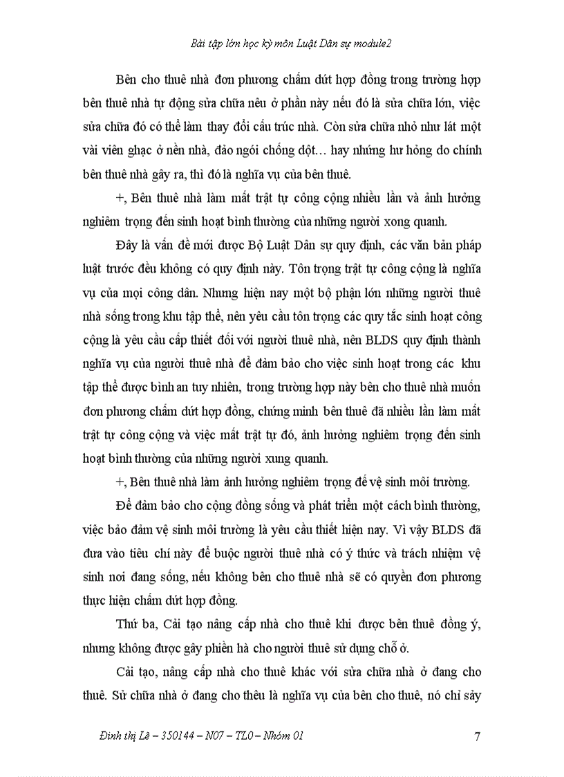 image for page Học kỳ dân sự Quyền và nghĩa vụ của các bên trong hợp đồng thuê nhà ở