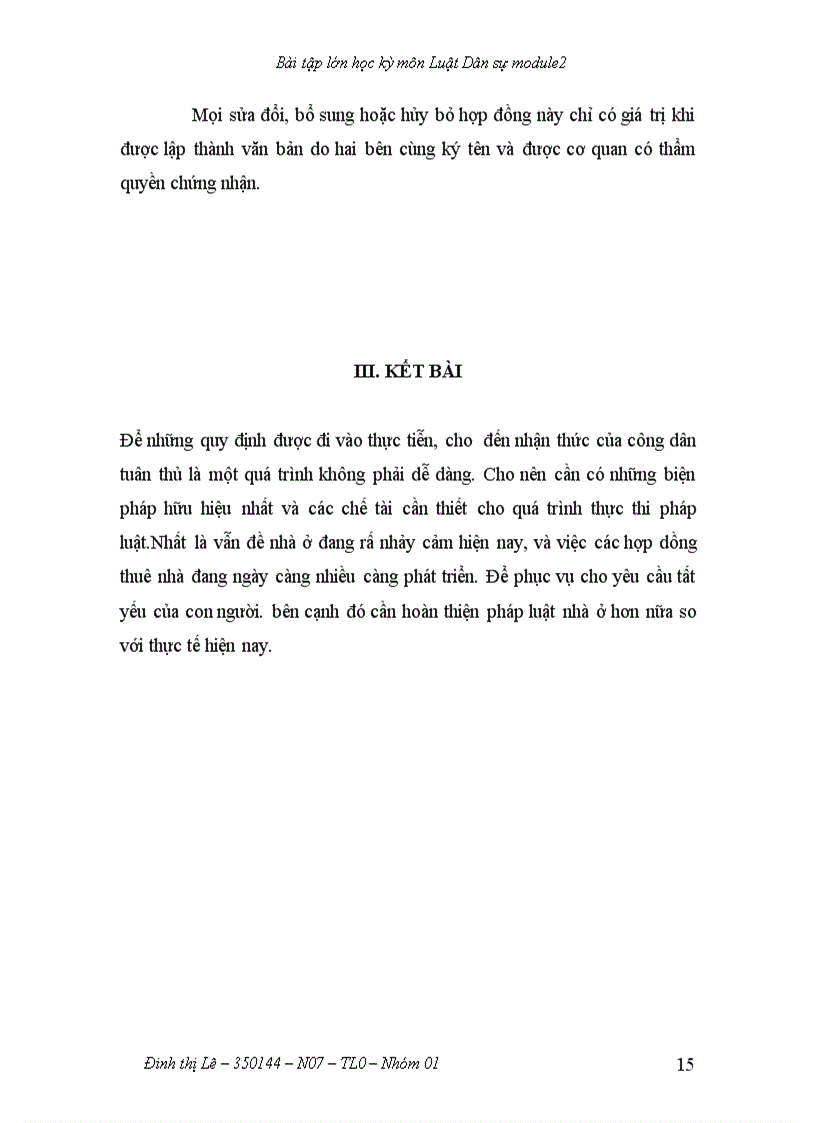 image for page Học kỳ dân sự Quyền và nghĩa vụ của các bên trong hợp đồng thuê nhà ở