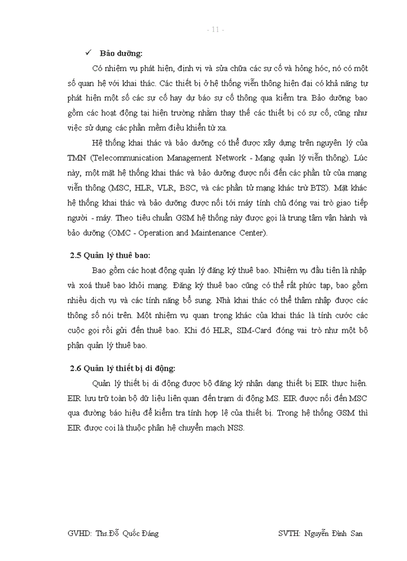 image for page Mạng thông tin di động GSM và công tác tối ưu hóa hệ thống tại mạng VMS MobiFone