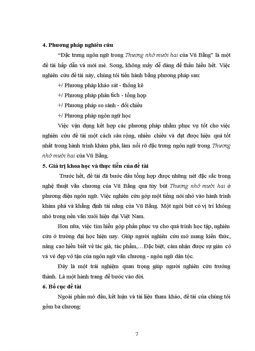 image for page Đặc trưng ngôn ngữ trong Thương nhớ mười hai của Vũ Bằng