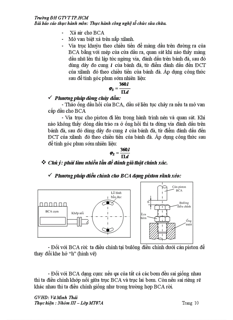 image for page Bài báo cáo thực hành môn Thực hành công nghệ tổ chức sửa chữa