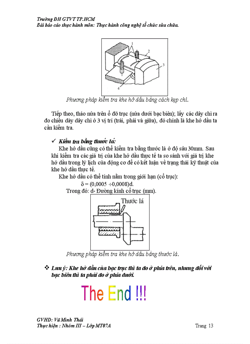 image for page Bài báo cáo thực hành môn Thực hành công nghệ tổ chức sửa chữa