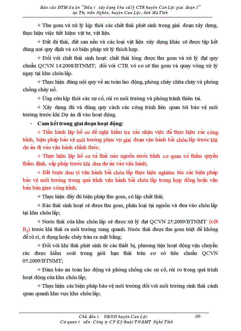 image for page Báo cáo ĐTM dự án Đầu tư xây dựng khu xử lý CTR huyện Can Lộc giai đoạn I tại Thị trấn Nghèn huyện Can Lộc tỉnh Hà Tĩnh