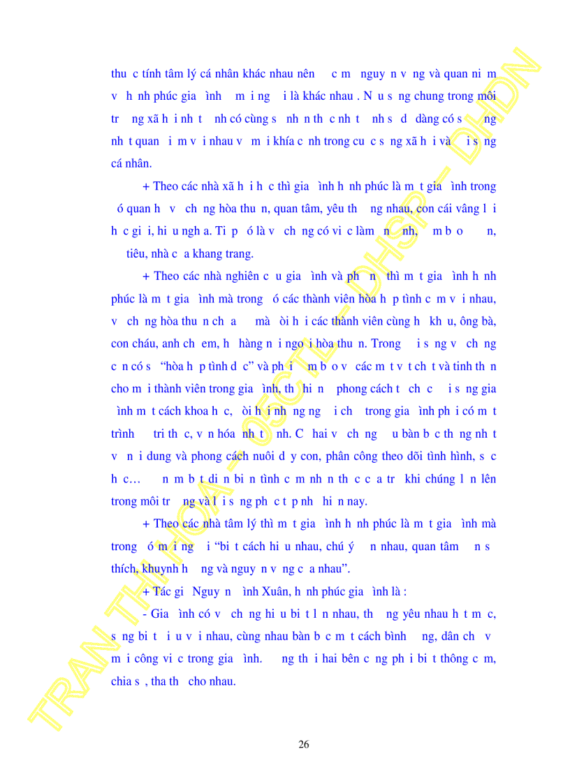 image for page Nhận thức về hạnh phúc gia đình và xu hướng hành vi chọn bạn đời của sinh viên trường Cao Đẳng Sư Phạm Thái Bình