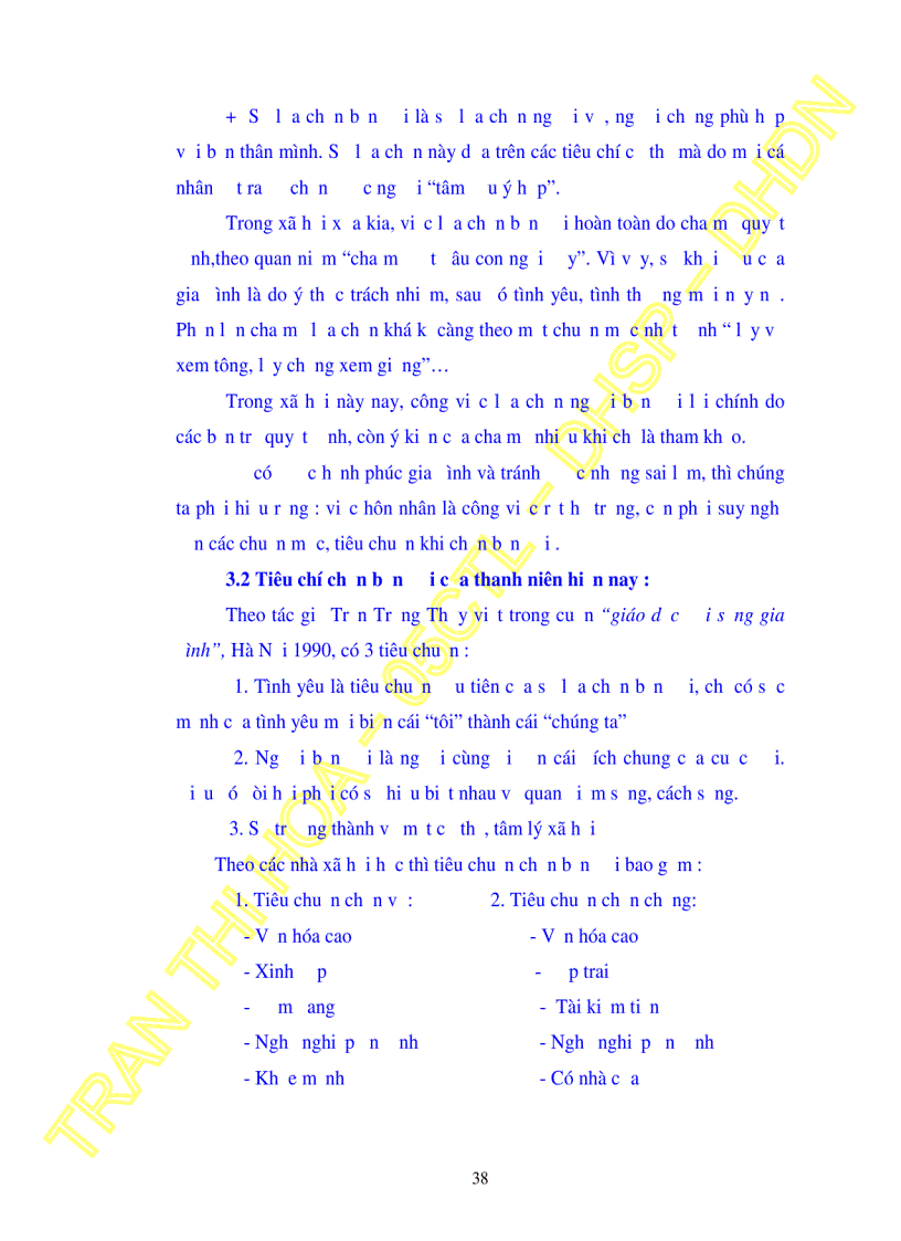 image for page Nhận thức về hạnh phúc gia đình và xu hướng hành vi chọn bạn đời của sinh viên trường Cao Đẳng Sư Phạm Thái Bình