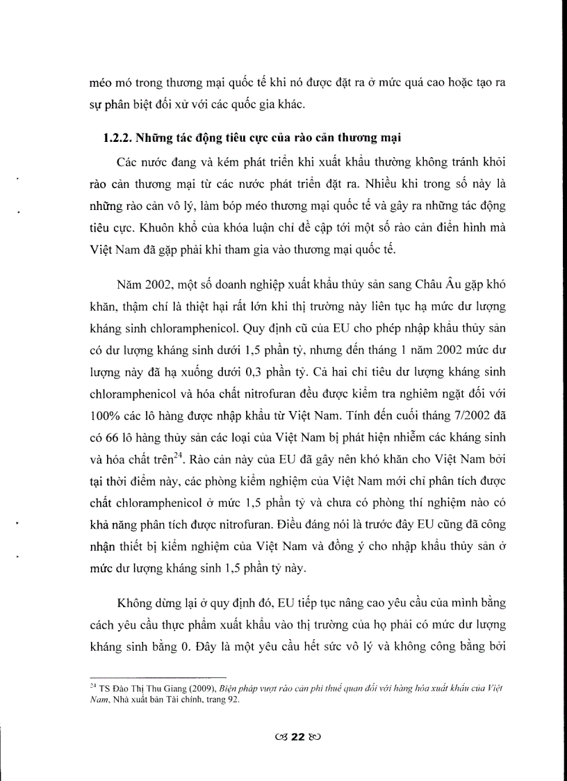 image for page Rào cản thương mại của liên minh châu Âu đối với hàng thủy sản nhập khẩu từ Việt Nam Những vấn đề đặt ra và giải pháp