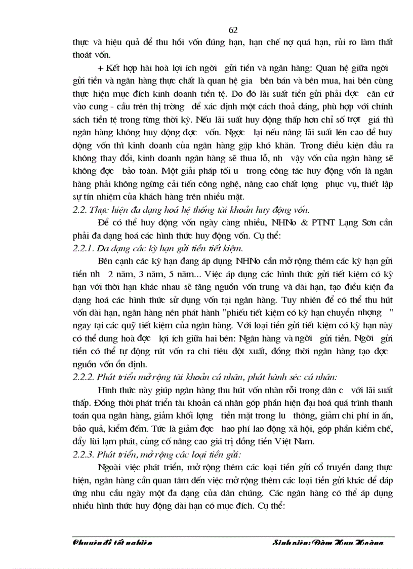 image for page Giải pháp mở và sử dụng tài khoản tiền gửi nhằm tăng cường huy động vốn tại Ngân hàng Nông nghiệp và Phát triển Nông thôn Lạng Sơn