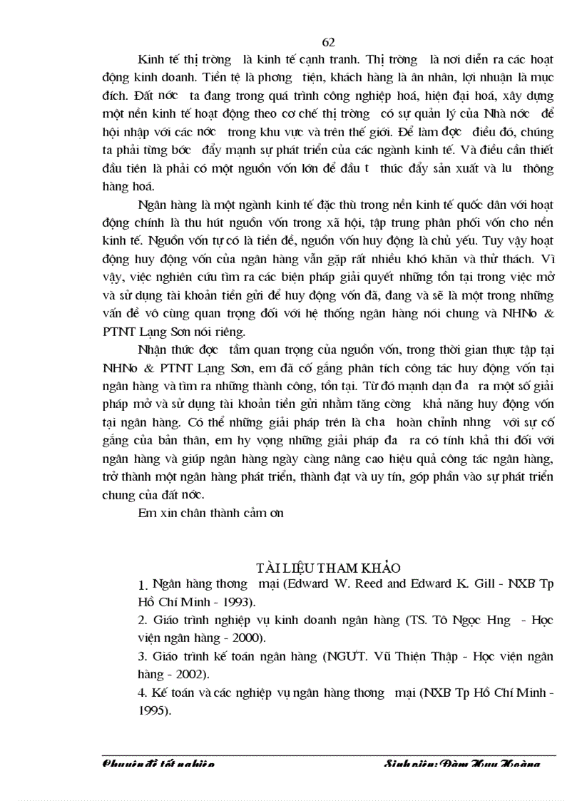 image for page Giải pháp mở và sử dụng tài khoản tiền gửi nhằm tăng cường huy động vốn tại Ngân hàng Nông nghiệp và Phát triển Nông thôn Lạng Sơn