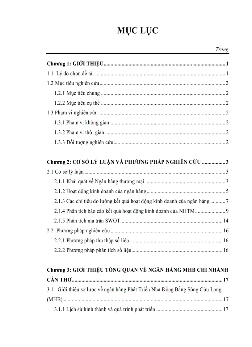 image for page Phân tích kết quả hoạt động kinh doanh của ngân hàng mhb chi nhánh cần thơ