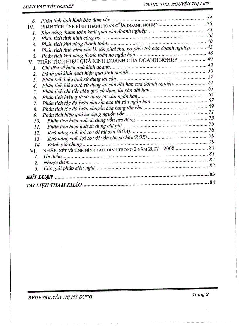 image for page Phân tích báo cáo tài chính tại công ty TNHH nhà hàng Hoàng Yến