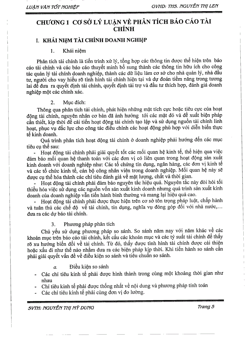 image for page Phân tích báo cáo tài chính tại công ty TNHH nhà hàng Hoàng Yến