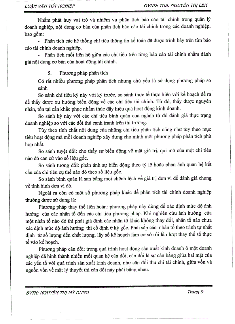 image for page Phân tích báo cáo tài chính tại công ty TNHH nhà hàng Hoàng Yến