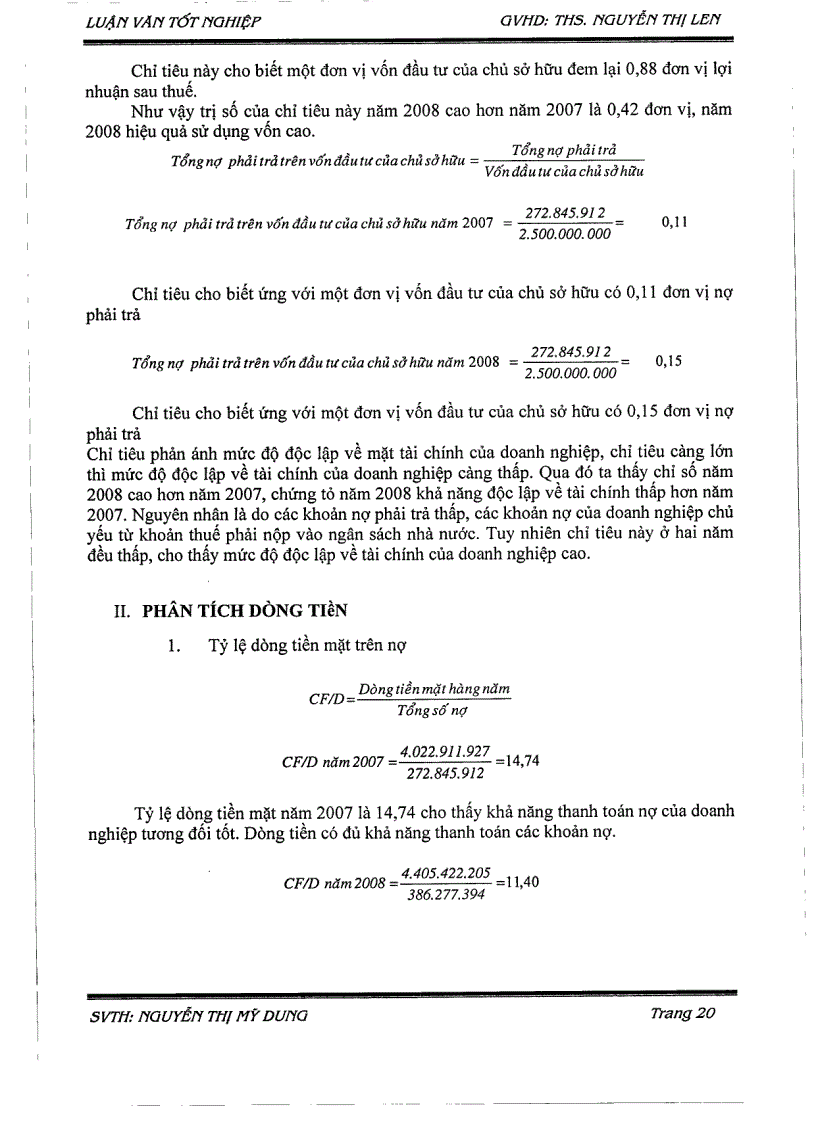 image for page Phân tích báo cáo tài chính tại công ty TNHH nhà hàng Hoàng Yến