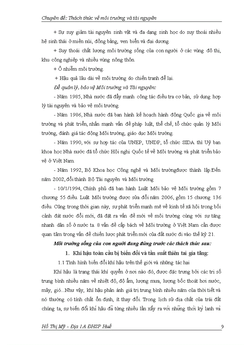 image for page Thách thức về môi trường và tài nguyên