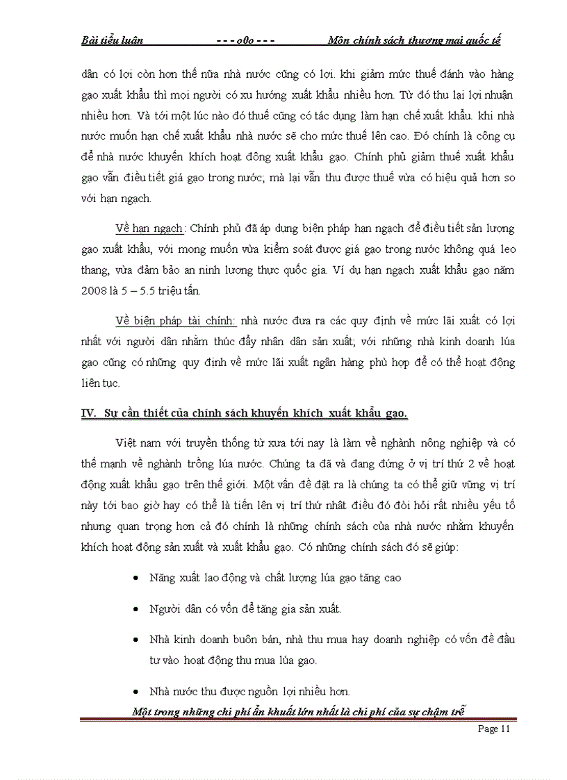 image for page Chính sách khuyến khích và những ảnh hưởng của nó tới tình hình xuất khẩu gạo của Việt Nam Giai Đoạn 2006 2010