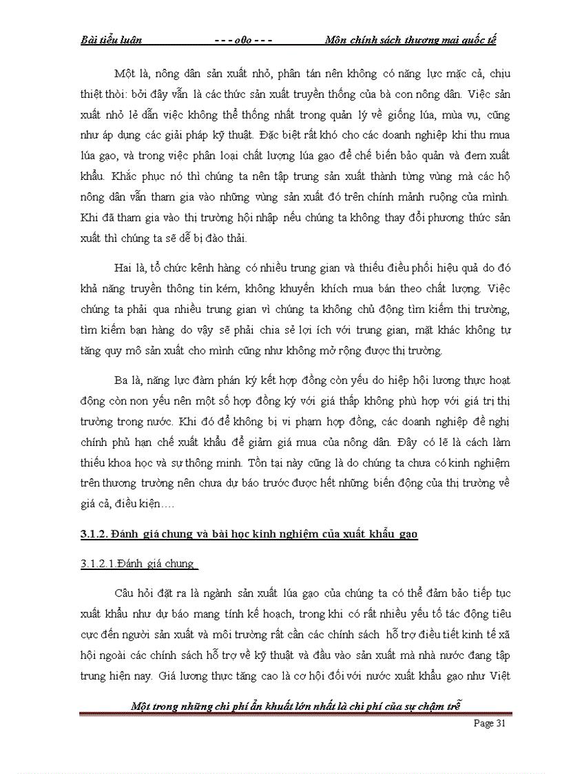 image for page Chính sách khuyến khích và những ảnh hưởng của nó tới tình hình xuất khẩu gạo của Việt Nam Giai Đoạn 2006 2010