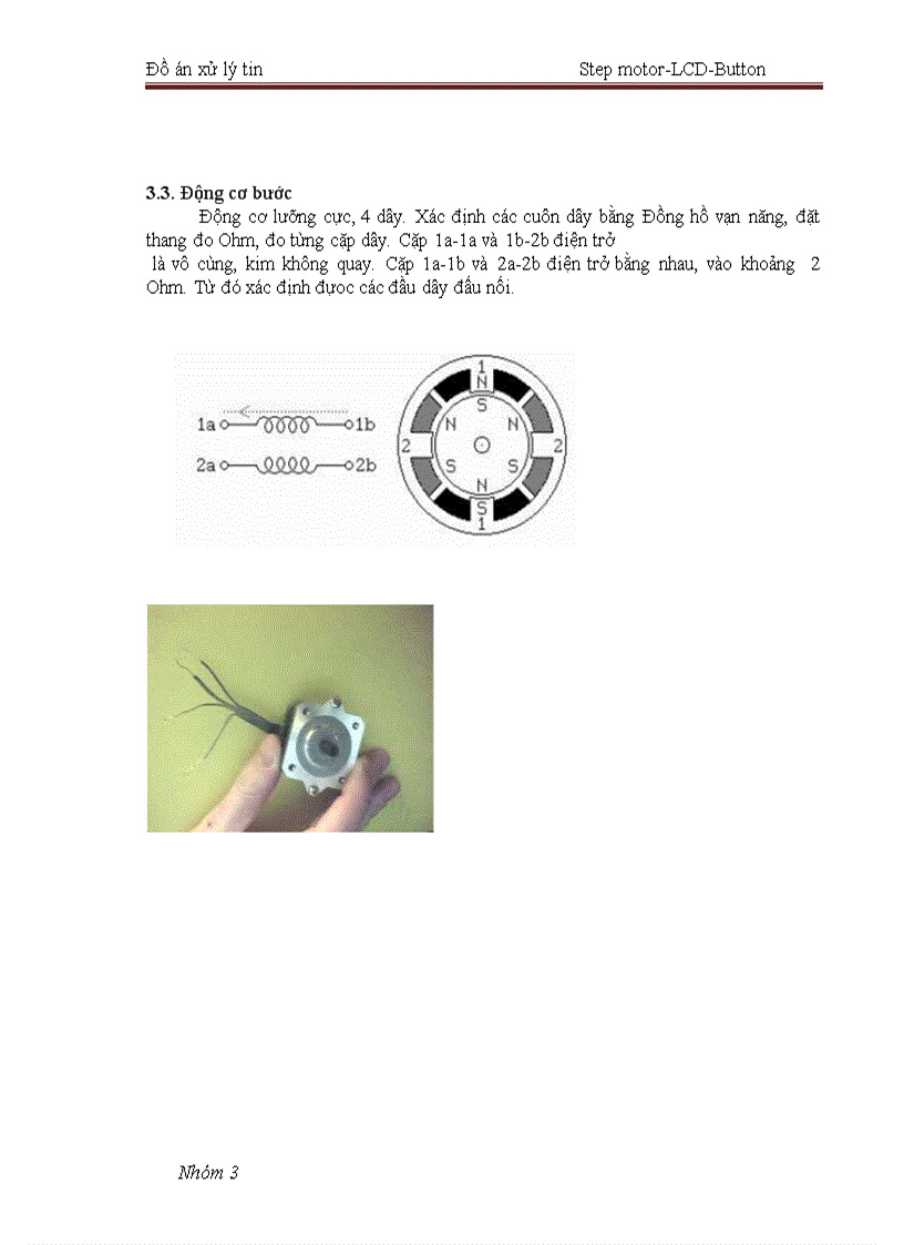 image for page Tổ chức hệ thống điều khiển động cơ bước có phối ghép bàn phím và LCD Các chế độ chạy dừng đảo chiều quay thay đổi tốc độ được điều khiển và hiển thị qua bàn phím và LCD