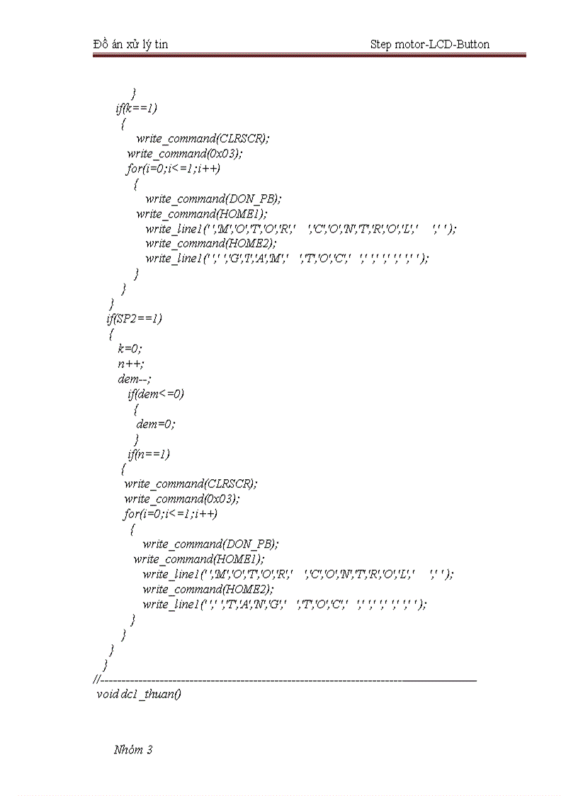 image for page Tổ chức hệ thống điều khiển động cơ bước có phối ghép bàn phím và LCD Các chế độ chạy dừng đảo chiều quay thay đổi tốc độ được điều khiển và hiển thị qua bàn phím và LCD