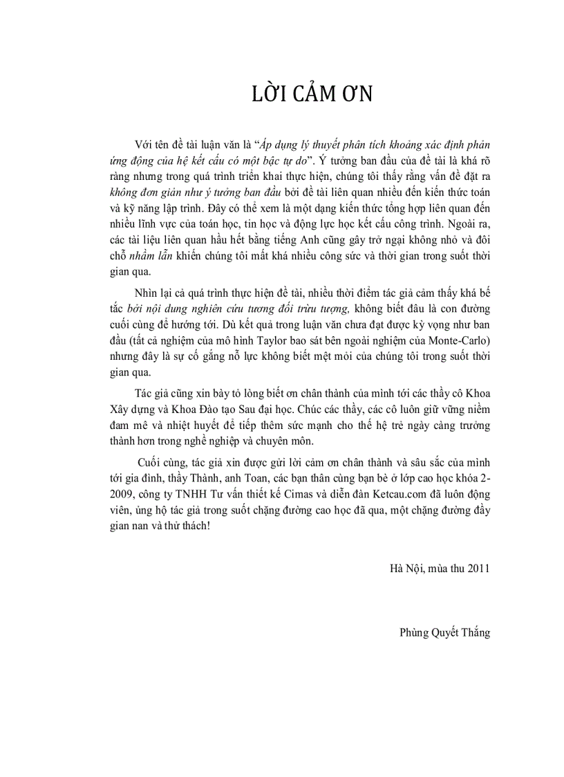 image for page Áp dụng lý thuyết phân tích khoảng xác định phản ứng động của hệ kết cấu có một bậc tự do