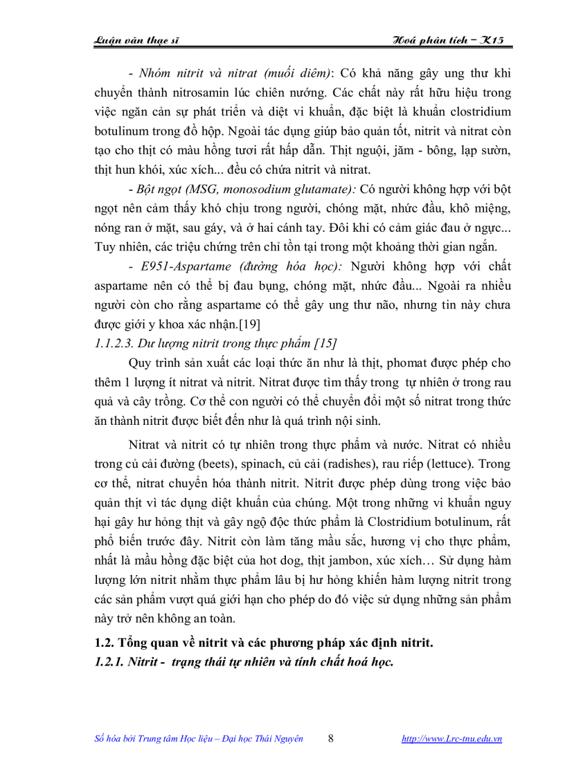 image for page Nghiên cứu động học trắc quang xác định hàm lượng nitrit trong mẫu nước ngầm và thực phẩm