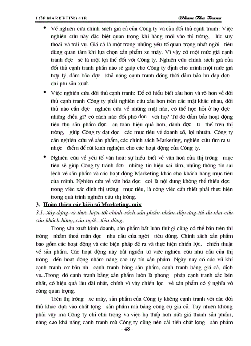 image for page Thực trạng khai thác thị trường xe máy của công ty TRADIMEXCO Hải Phòng