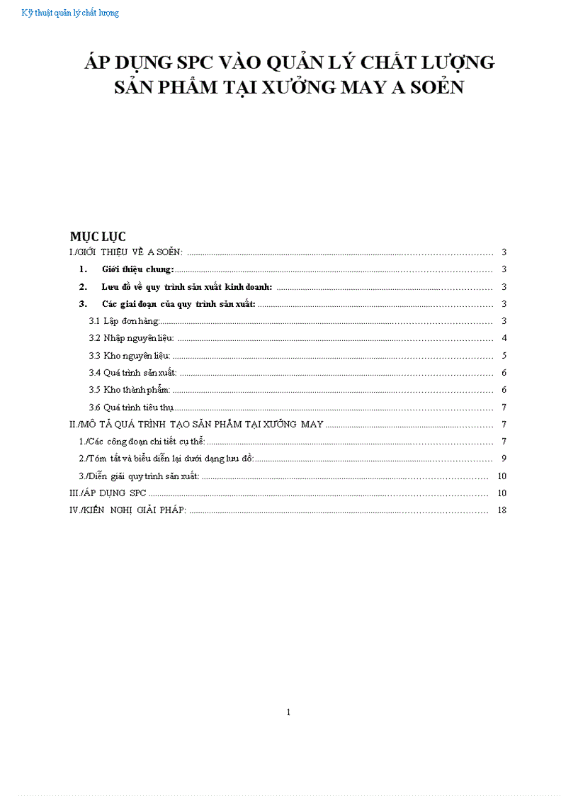 image for page Áp dụng SPC nâng cao chất lượng sản phẩm áo cưới A soẻn