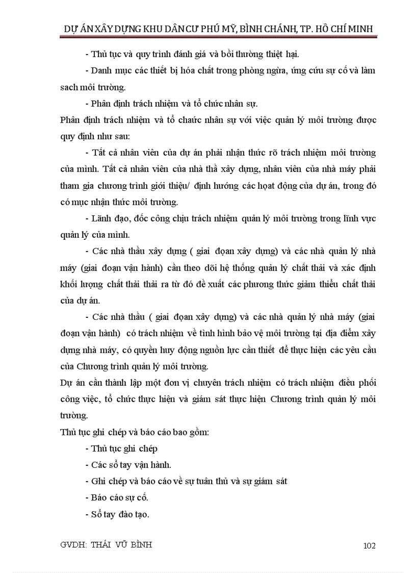 image for page Đánh giá tác động môi trường khu dân cư phú mỹ huyện bình chánh