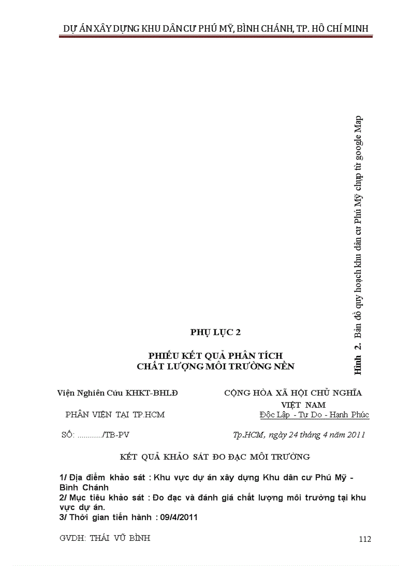 image for page Đánh giá tác động môi trường khu dân cư phú mỹ huyện bình chánh
