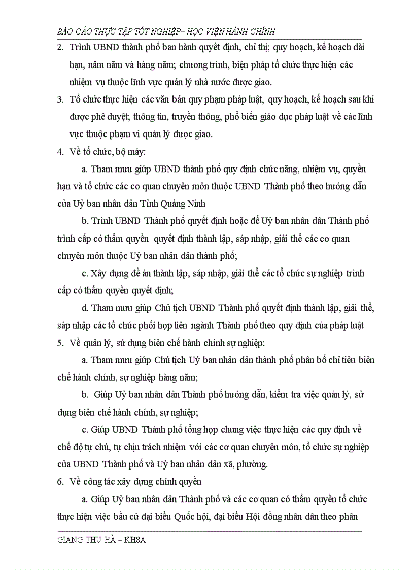 image for page Hoàn thiện tổ chức và hoạt động của Phòng Nội vụ thuộc UBND Thành phố Hạ Long