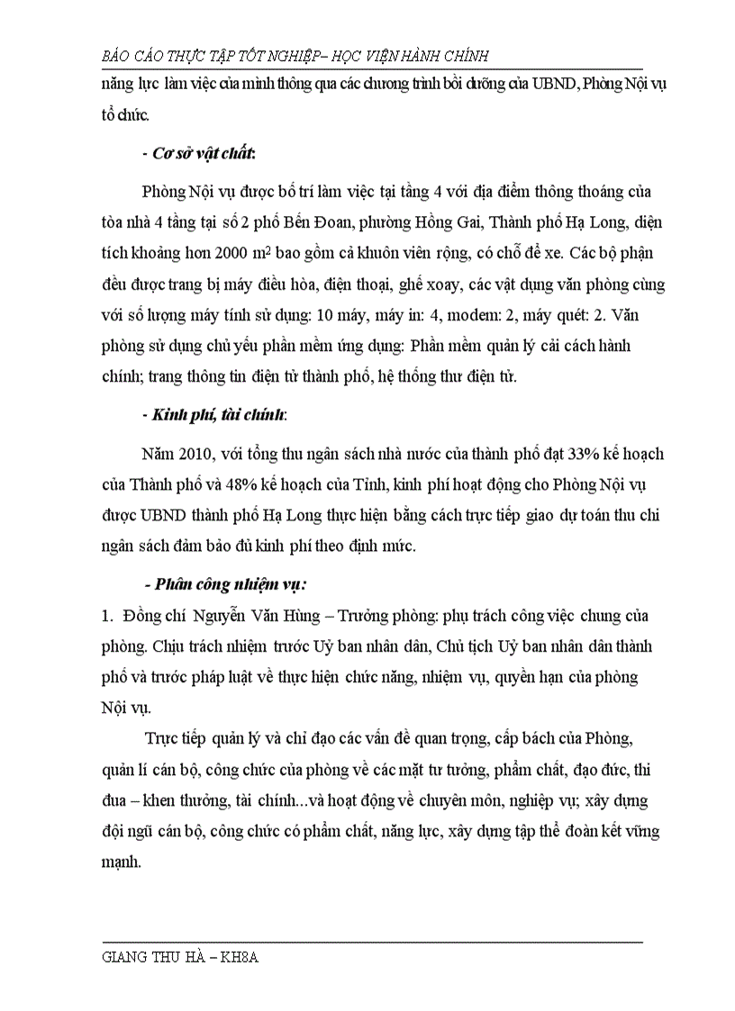 image for page Hoàn thiện tổ chức và hoạt động của Phòng Nội vụ thuộc UBND Thành phố Hạ Long