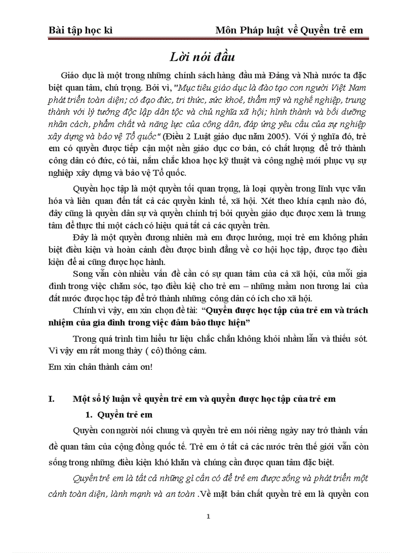 image for page Quyền được học tập của trẻ em và trách nhiệm của gia đình trong việc đảm bảo thực hiện