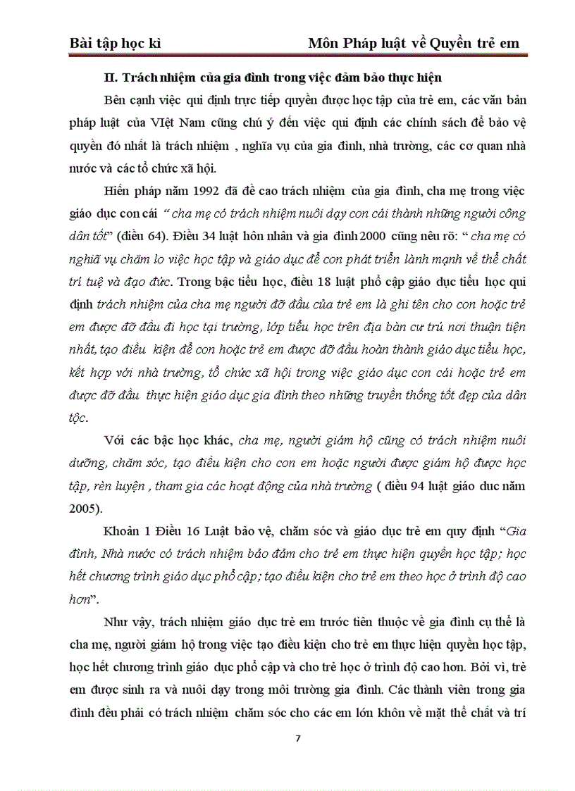image for page Quyền được học tập của trẻ em và trách nhiệm của gia đình trong việc đảm bảo thực hiện