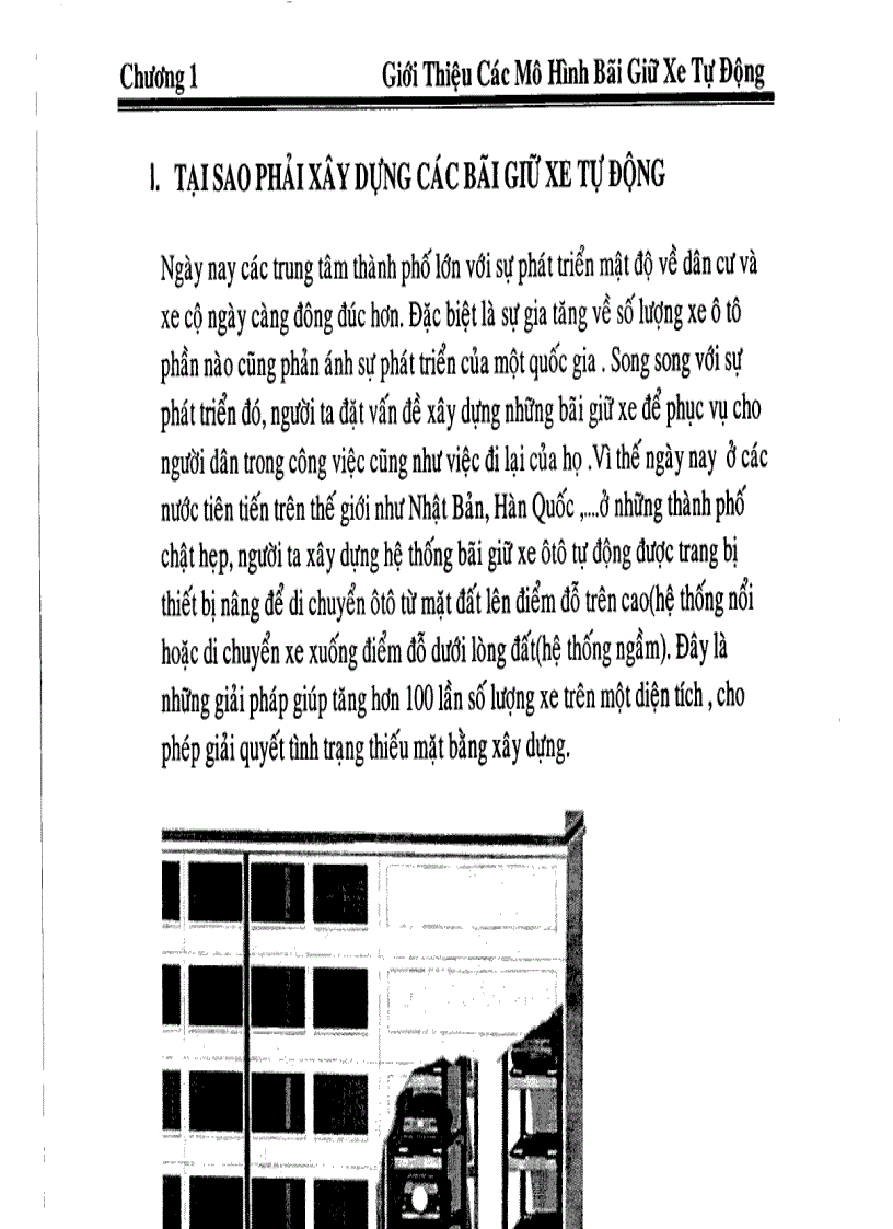 image for page Thiết kế và thi công mô hình bãi giữ xe tự động