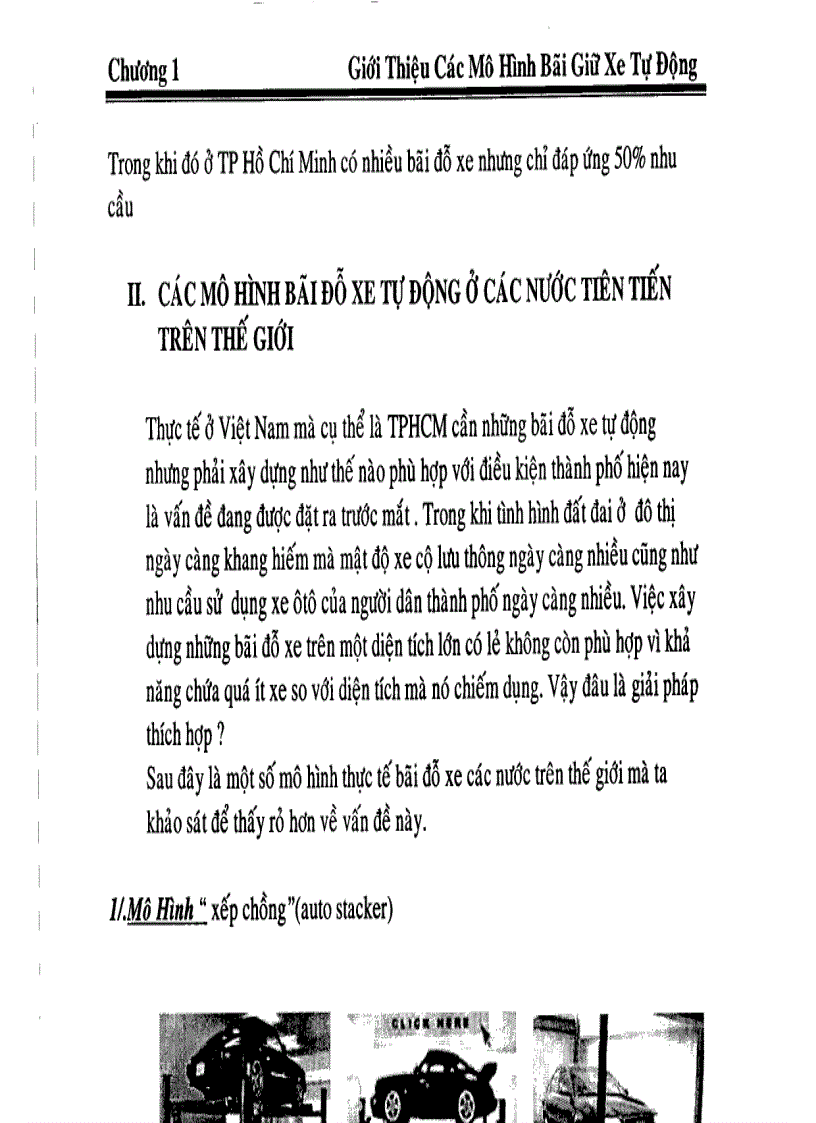 image for page Thiết kế và thi công mô hình bãi giữ xe tự động