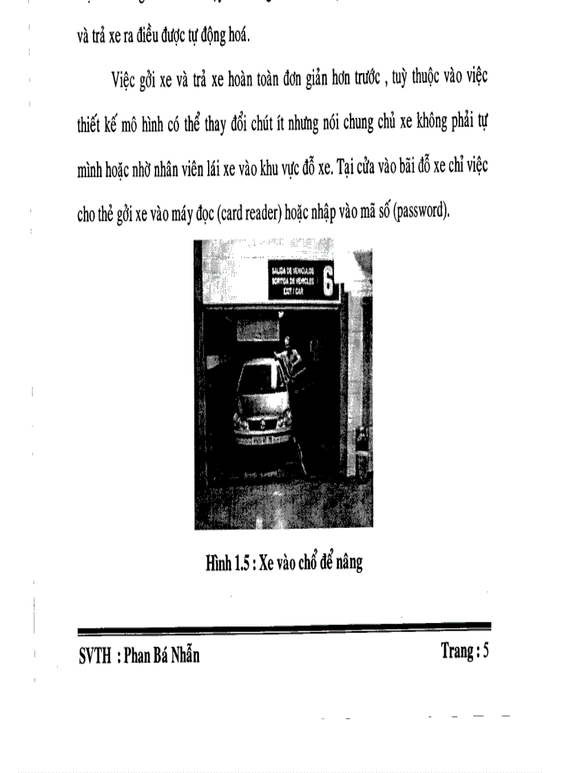 image for page Thiết kế và thi công mô hình bãi giữ xe tự động