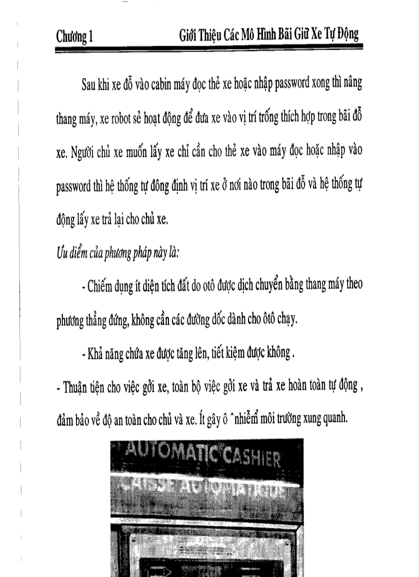 image for page Thiết kế và thi công mô hình bãi giữ xe tự động