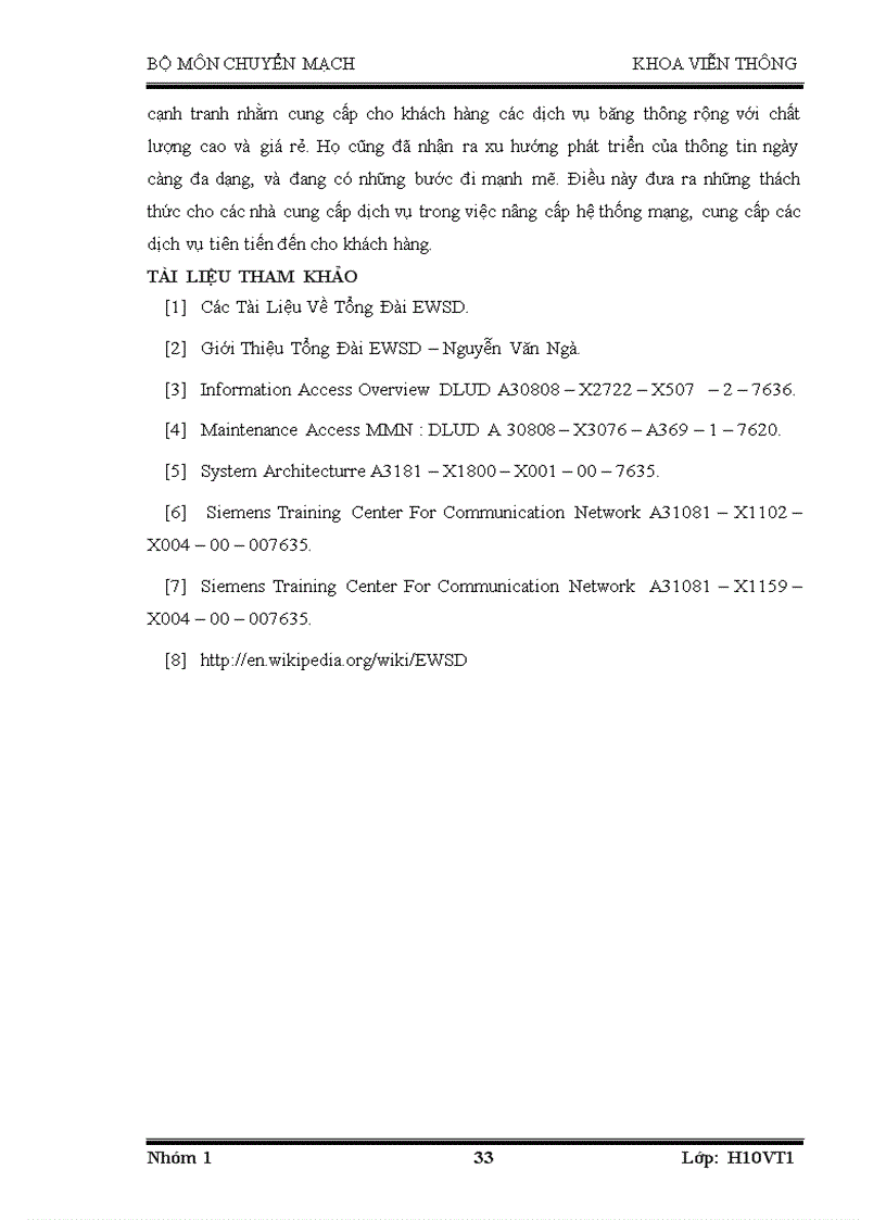 image for page Tổng đài EWSD và ứng dụng triển khai tại viễn thông Hải Phòng