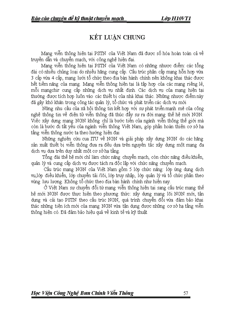 image for page Báo hiệu trong mạng NGN và triển khai tại NGN Việt Nam