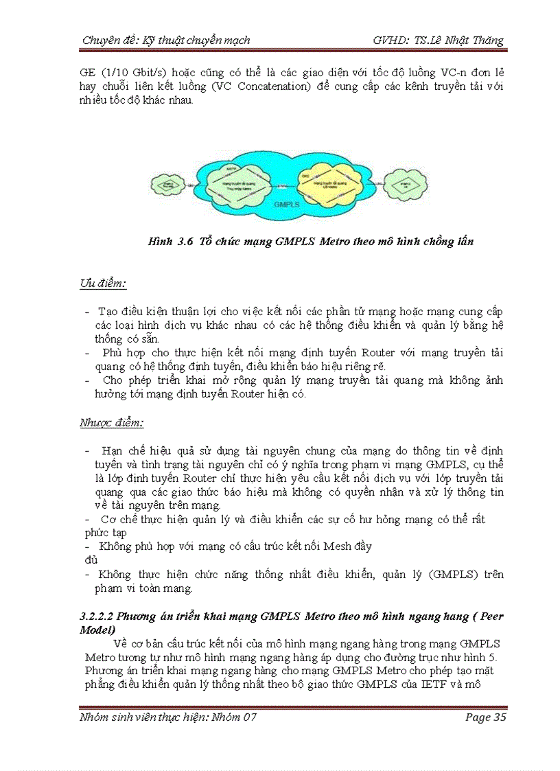 image for page Chuyển mạch nhãn đa giao thức tổng quát GMPLS và Ứng dụng