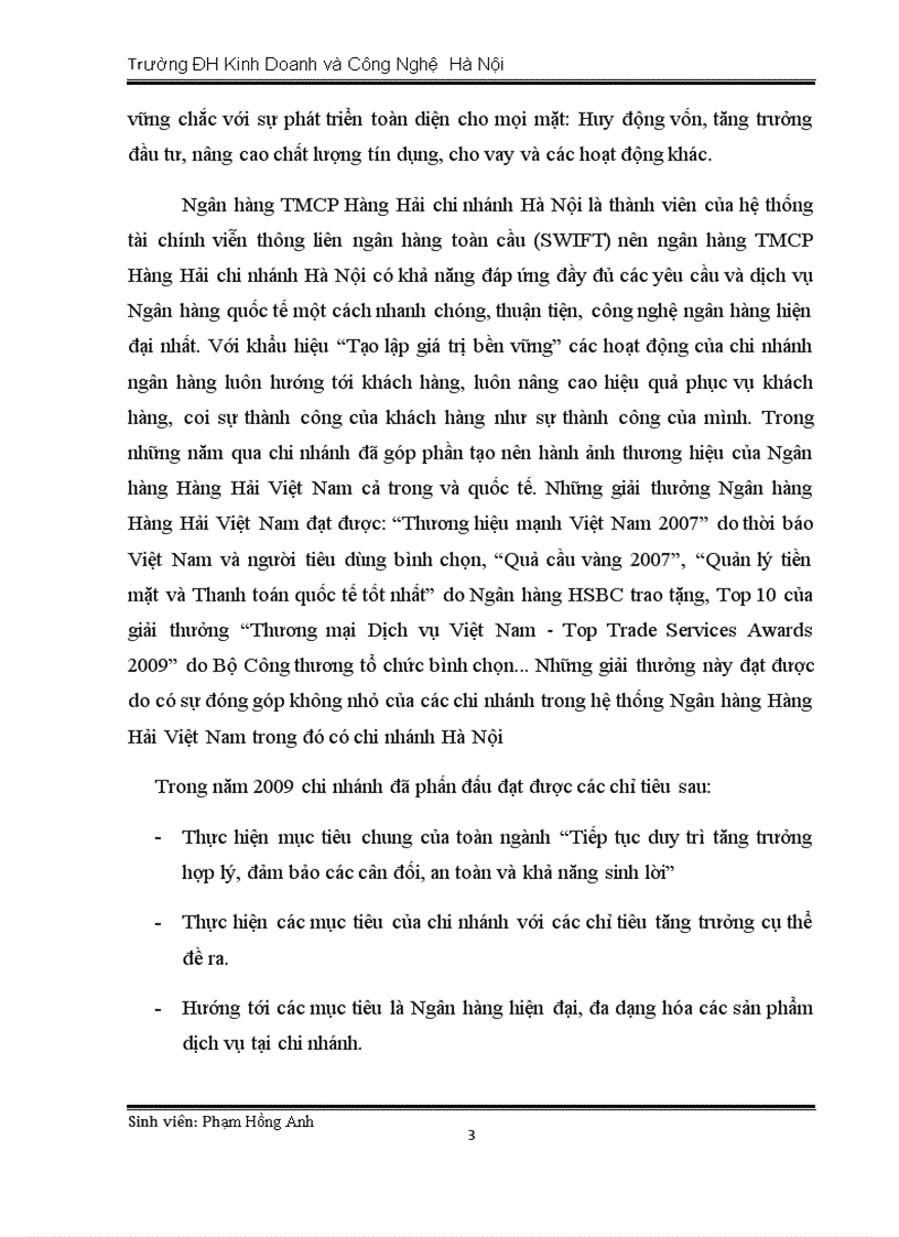 image for page Báo cáo thực tập tổng hợp ngân hàng thương mại cổ phần Hàng Hải chi nhánh Hà Nội